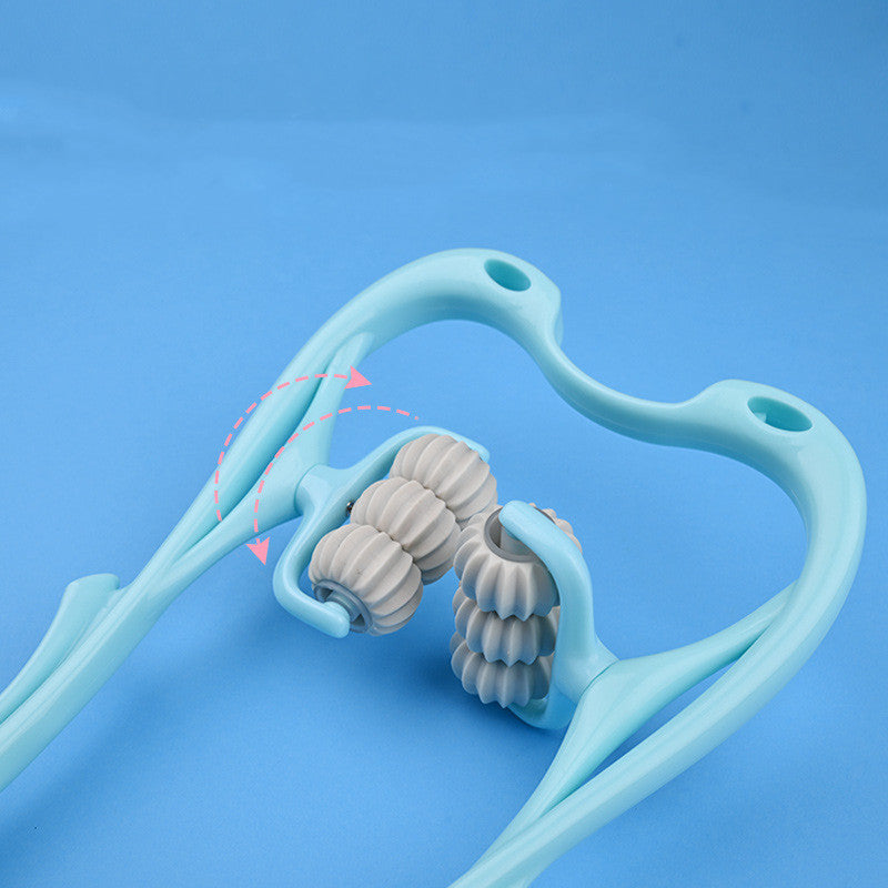 Multifunctional Manual Six-wheel Neck Massager for Comfort