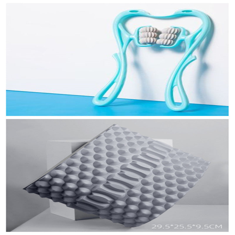 Multifunctional Manual Six-wheel Neck Massager for Comfort