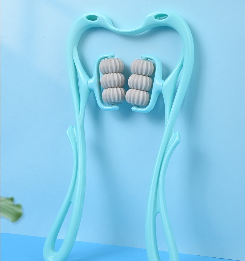 Multifunctional Manual Six-wheel Neck Massager for Comfort