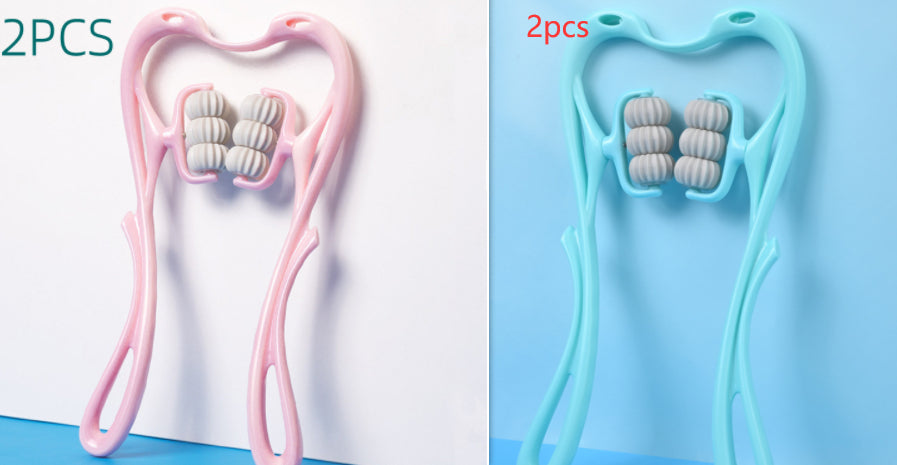 Multifunctional Manual Six-wheel Neck Massager for Comfort
