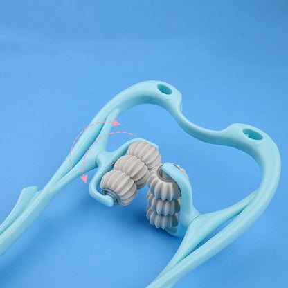 Multifunctional Manual Six-wheel Neck Massager for Comfort