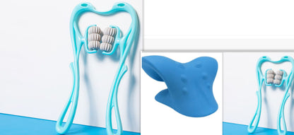 Multifunctional Manual Six-wheel Neck Massager for Comfort