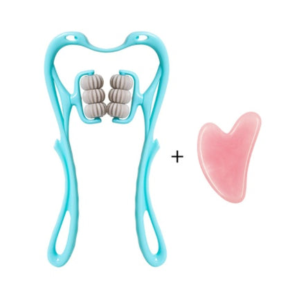 Multifunctional Manual Six-wheel Neck Massager for Comfort