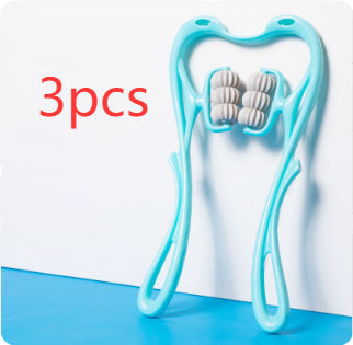 Multifunctional Manual Six-wheel Neck Massager for Comfort