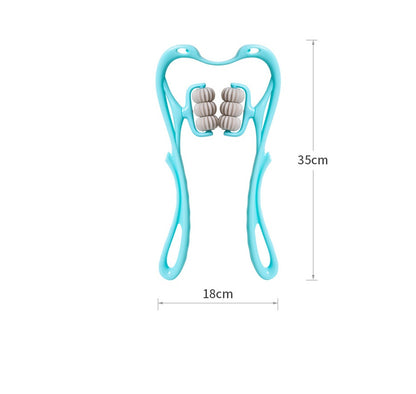 Multifunctional Manual Six-wheel Neck Massager for Comfort