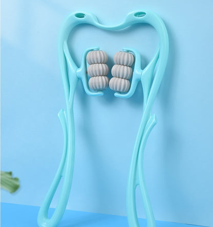 Multifunctional Manual Six-wheel Neck Massager for Comfort