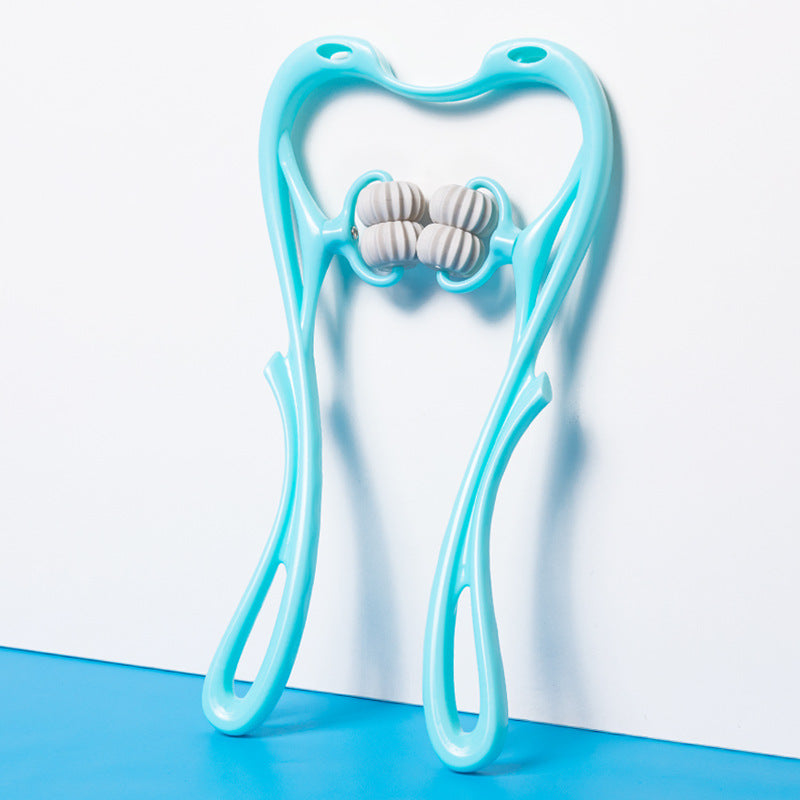 Multifunctional Manual Six-wheel Neck Massager for Comfort