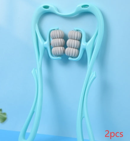 Multifunctional Manual Six-wheel Neck Massager for Comfort